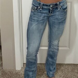 Rock Revival Light Blue Jacklyn Straight Leg Jeans